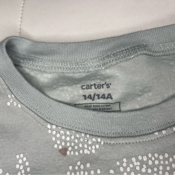 New Carter's Easter Bunny Pajama Set girls size 14 - Picture 4 of 6